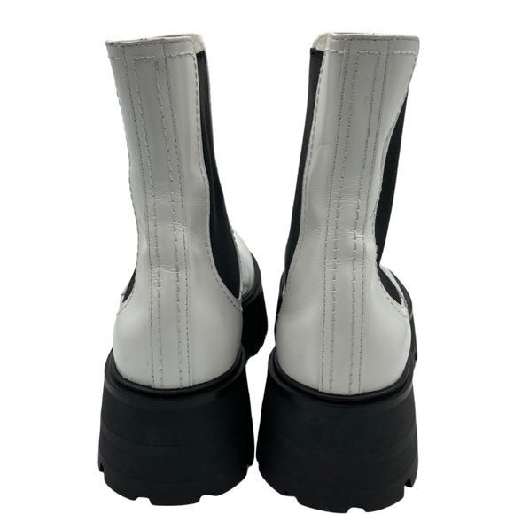 NWOB Alexander McQueen Ivory Leather Rave Chelsea High-Top Boots - Sz 9 - Picture 6 of 13